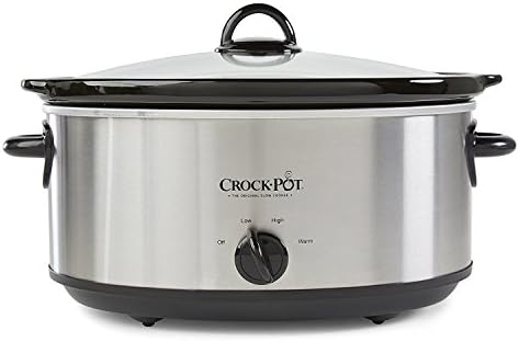 Crock-Pot 7 Quart Oval Manual Slow Cooker – Stainless Steel (S1UNS)