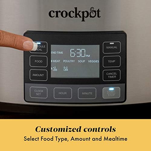 Crock-Pot MyTime 6 Quart Programmable Slow Cooker (S1FMF)