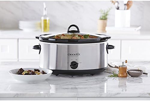 Crock-Pot 7 Quart Oval Manual Slow Cooker – Stainless Steel (S1UNS)