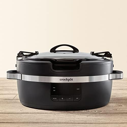 Crock-Pot Thermoshield 6 Quart Slow Cooker with Carry Handles (S1SNY)