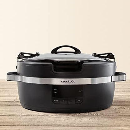 Crock-Pot Thermoshield 6 Quart Slow Cooker with Carry Handles (S1SNY)