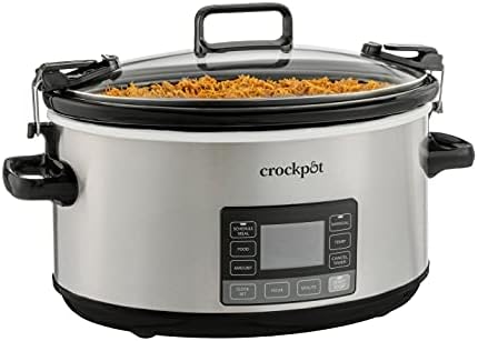 Crock-Pot 7 Quart Portable Programmable Slow Cooker with Timer (S1GBV)