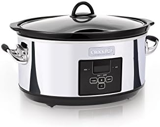 Crock-Pot 7 Quart Programmable Slow Cooker – Polished Platinum (S1XV6)