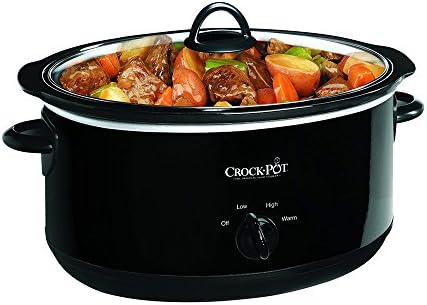 Crock-Pot 8 Quart Manual Slow Cooker – Black (S18CX)