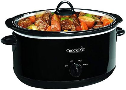 Crock-Pot 8 Quart Manual Slow Cooker – Black (S18CX)