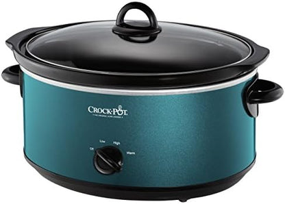 Crock-Pot 7 Quart Manual Slow Cooker – Turquoise (S1FKX)