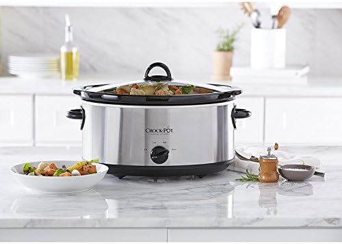 Crock-Pot 7 Quart Oval Manual Slow Cooker – Stainless Steel (S1UNS)