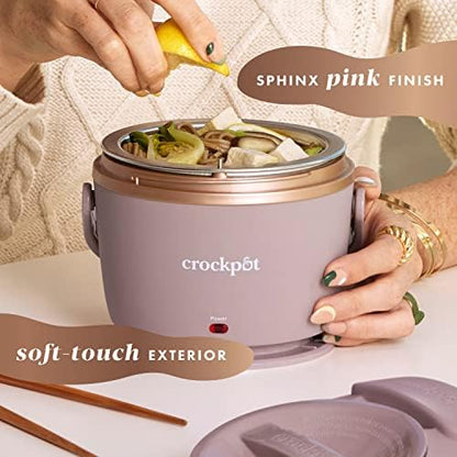 Crock-Pot Electric Lunch Box Food Warmer 20oz – Blush Pink (S1S84)