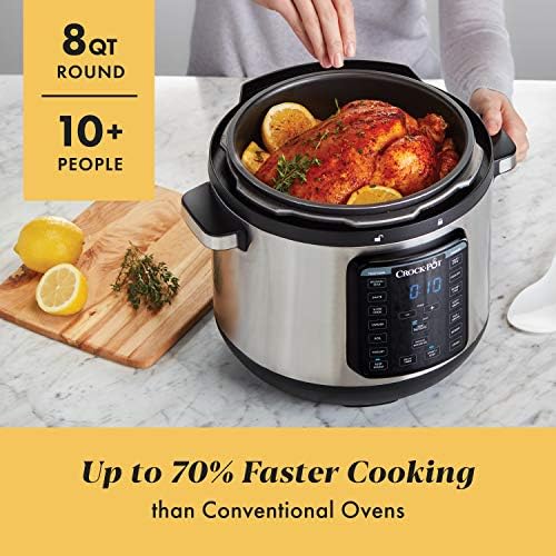 Crock-Pot 8 Quart Express Crock Multi-Use Pressure Cooker (S1ZCH)