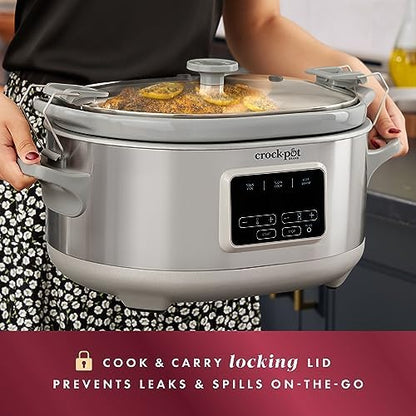 Crock-Pot 7 Quart Programmable Cook & Carry Slow Cooker (S1WD7)
