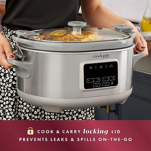 Crock-Pot 7 Quart Programmable Cook & Carry Slow Cooker (S1LKF)