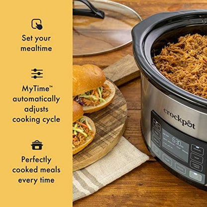 Crock-Pot MyTime 6 Quart Programmable Slow Cooker (S1FMF)