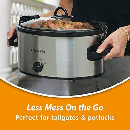 Crock-Pot Cook & Carry 6 Quart Portable Slow Cooker (S1A39)