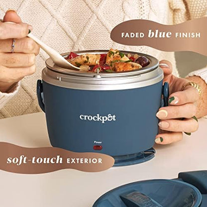 Crock-Pot Electric Lunch Box Food Warmer 20oz – Faded Blue (S1FR2)