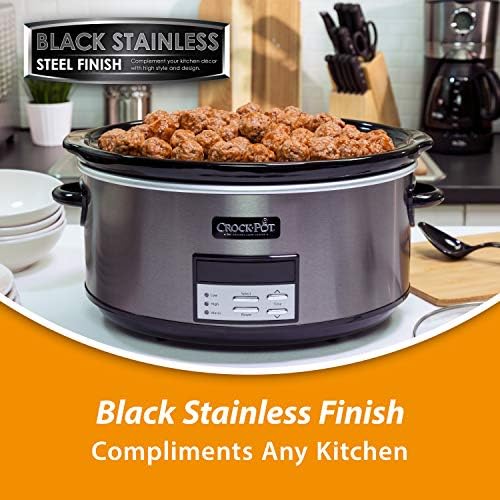 Crock-Pot 8 Quart Programmable Slow Cooker with Auto Warm (S1LF5)