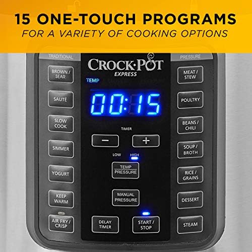 Crock-Pot Express Crisp 8 Quart 10-in-1 Pressure Cooker (S1YEF)