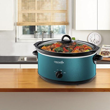 Crock-Pot 7 Quart Manual Slow Cooker – Turquoise (S1FKX)