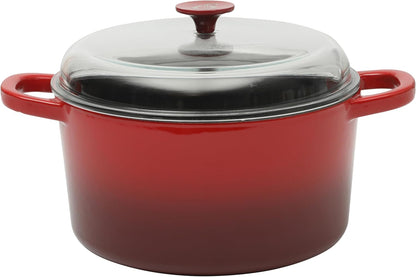 Crock-Pot 3 Quart Enameled Cast Iron Dutch Oven – Aqua (S1K53)