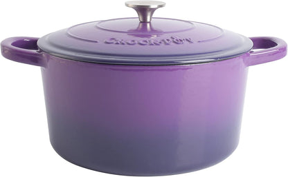 Crock-Pot 3 Quart Enameled Cast Iron Dutch Oven – Aqua (S1K53)