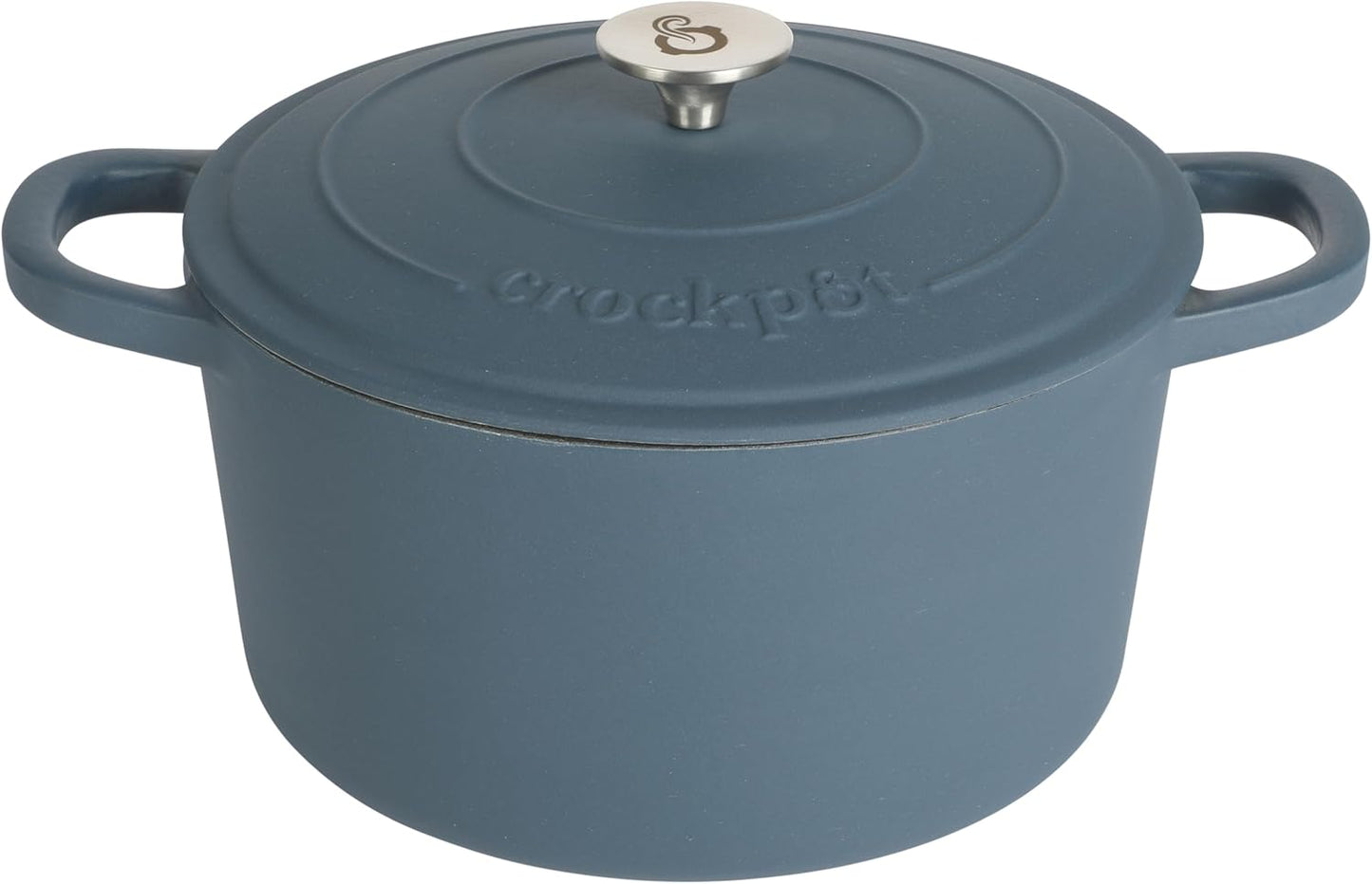 Crock-Pot 3 Quart Enameled Cast Iron Dutch Oven – Aqua (S1K53)
