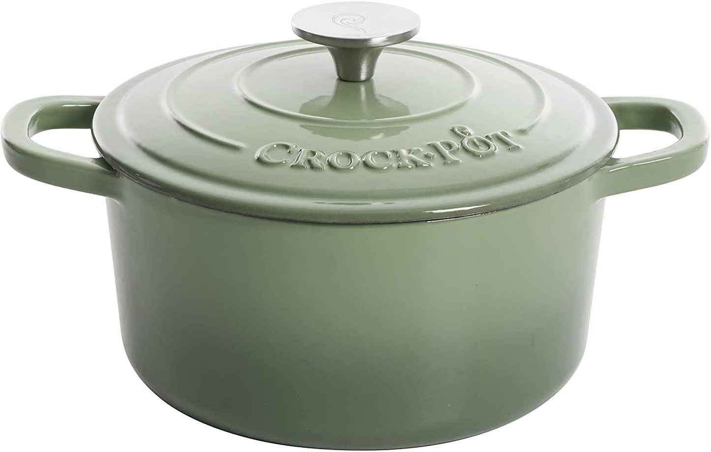 Crock-Pot 3 Quart Enameled Cast Iron Dutch Oven – Aqua (S1K53)