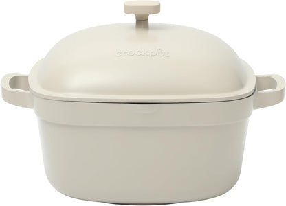 Crock-Pot 3 Quart Enameled Cast Iron Dutch Oven – Aqua (S1K53)