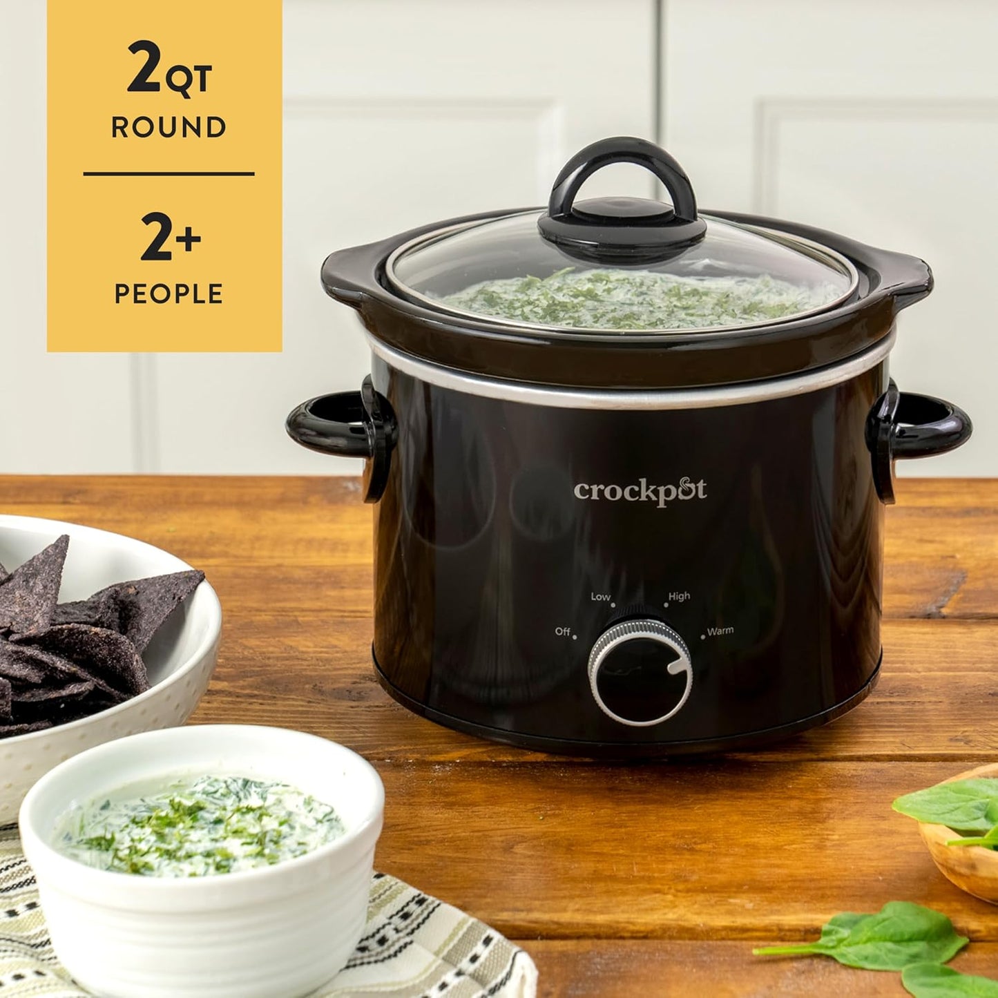 Crock-Pot 2 Quart Mini Slow Cooker – Classic Compact Cooker (S18GX)