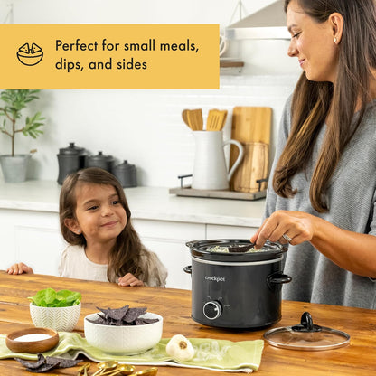 Crock-Pot 2 Quart Mini Slow Cooker – Classic Compact Cooker (S1N43)